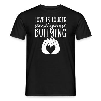 Tag der Einheit, Anti-Mobbing, Mobbing-Prävention, Freundlichkeit - Männer T-Shirt - Schwarz - Vorne - AI Model Male 178 light (178cm)