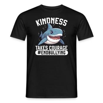 Tag der Einheit, Anti-Mobbing, Mobbing-Prävention, Freundlichkeit - Männer T-Shirt - Schwarz - Vorne - AI Model Male 178 light (178cm)