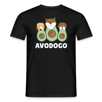 Sweet Avocado Pun Fruit Guac Jokes Guacamole Lover - Men's T-Shirt - black - Front - AI Model Male 178 light (178cm)