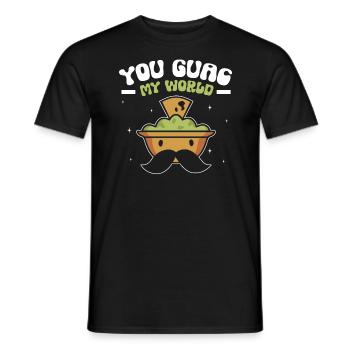 Sweet Avocado Pun Fruit Guac Jokes Guacamole Lover - Men's T-Shirt - black - Front - AI Model Male 178 light (178cm)