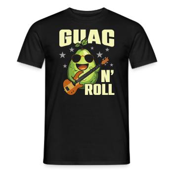 Sweet Avocado Pun Fruit Guac Jokes Guacamole Lover - Men's T-Shirt - black - Front - AI Model Male 178 light (178cm)
