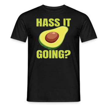 Sweet Avocado Pun Fruit Guac Jokes Guacamole Lover - Men's T-Shirt - black - Front - AI Model Male 178 light (178cm)