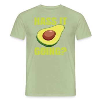 Süße Avocado Wortspiel Frucht Guac Witze Guacamole Liebhaber - Männer T-Shirt - Sage - Vorne - AI Model Male 178 light (178cm)