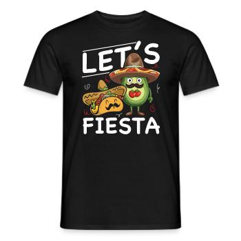 Avocado Taco Mexique Guacamole Lover Cinco De Mayo - T-shirt homme - noir - Devant - AI Model Male 178 light (178cm)