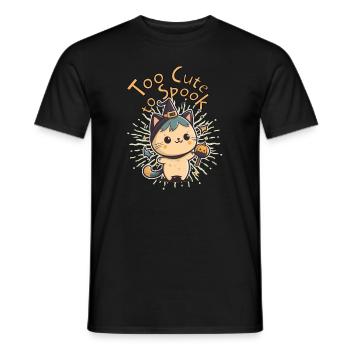 Spooky October Too Cute to Spook Cute Halloween - Männer T-Shirt - Schwarz - Vorne - AI Model Male 178 light (178cm)