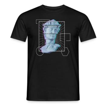 Raver, Festival Techno, EDM, Musique, Rave - T-shirt homme - noir - Devant - AI Model Male 178 light (178cm)