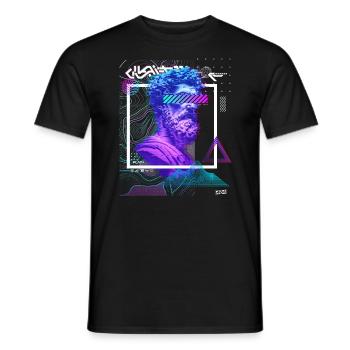 EDM Rave Raver Techno Festival Musique - T-shirt homme - noir - Devant - AI Model Male 178 light (178cm)