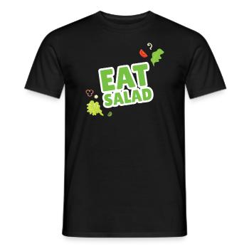 Mangez Salad Salat Vegan Veganer - T-shirt homme - noir - Devant - AI Model Male 178 light (178cm)