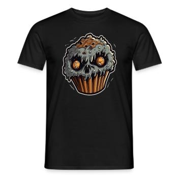 Horror Halloween Zombie Muffin Kostüm Gruseliges - Männer T-Shirt - Schwarz - Vorne - AI Model Male 178 light (178cm)