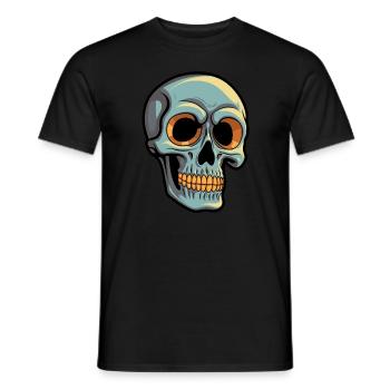 Halloween Skeleton Costume Spooky Skull - T-shirt homme - noir - Devant - AI Model Male 178 light (178cm)