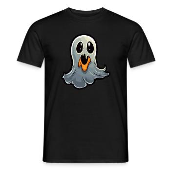 Horror Halloween Geisterkostüm Süßes Halloween - Männer T-Shirt - Schwarz - Vorne - AI Model Male 178 light (178cm)