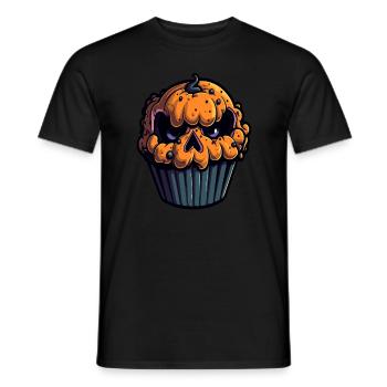 Sweet Tooth Pumpkin Muffin Halloween - Men's T-Shirt - black - Front - AI Model Male 178 light (178cm)
