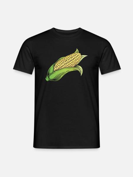 Maiskolben Mais - Männer T-Shirt - Schwarz
