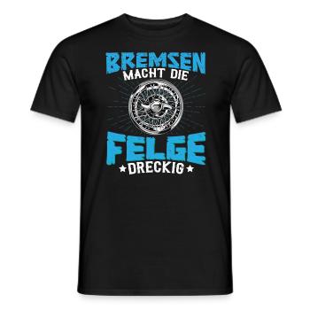 Gokart Go-Kart-Rennfahrer Bremsen - Männer T-Shirt - Schwarz - Vorne - AI Model Male 178 light (178cm)