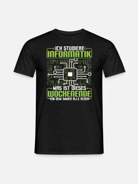 Informatikstudent Programmierer - Männer T-Shirt - Schwarz