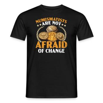 Coin Collector Numismatist Coin Collecting - Men's T-Shirt - black - Front - AI Model Male 178 light (178cm)