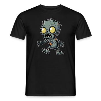 Spooky Halloween Zombie Costume Horreur Halloween - T-shirt homme - noir - Devant - AI Model Male 178 light (178cm)