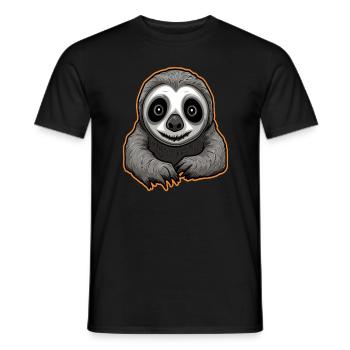 Halloween Zombie Sloth Costume Halloween Party - T-shirt homme - noir - Devant - AI Model Male 178 light (178cm)