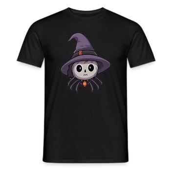 Mignon Costume d’araignée sorcière Spooky Halloween Party - T-shirt homme - noir - Devant - AI Model Male 178 light (178cm)
