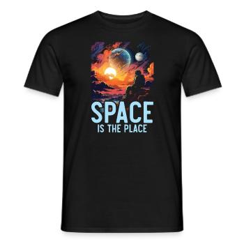 Astronom Astronomie Sternbilder Sterne Weltraum - Männer T-Shirt - Schwarz - Vorne - AI Model Male 178 light (178cm)