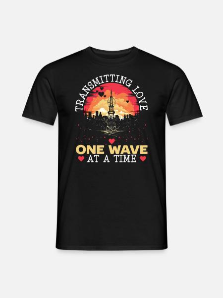 Amateurfunker Morsecode Radioaktivität - Männer T-Shirt - Schwarz