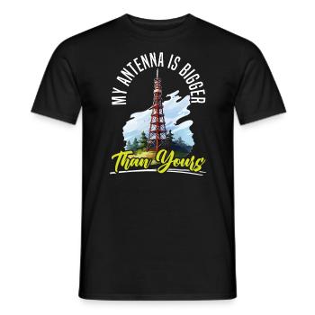 Amateurfunker Morsecode Radioaktivität - Männer T-Shirt - Schwarz - Vorne - AI Model Male 178 light (178cm)