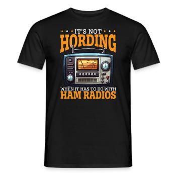 Amateurfunker Morsecode Radioaktivität - Männer T-Shirt - Schwarz - Vorne - AI Model Male 178 light (178cm)