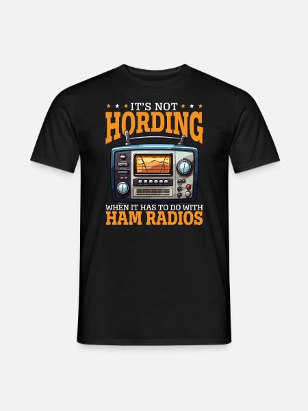 Amateurfunker Morsecode Radioaktivität - Männer T-Shirt - Schwarz