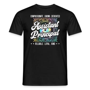 School Administrator Principal Admin Squad - Men's T-Shirt - black - Front - AI Model Male 178 light (178cm)