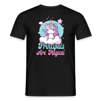 School Administrator Principal Admin Squad - Men's T-Shirt - black - Front - AI Model Male 178 light (178cm)