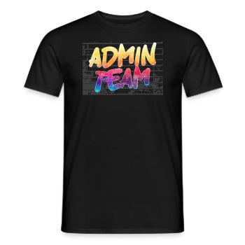 School Administrator Principal Admin Squad - Men's T-Shirt - black - Front - AI Model Male 178 light (178cm)