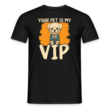 Pet Sitting Pet Lover Dog Walking Dog Sitter - Men's T-Shirt - black - Front - AI Model Male 178 light (178cm)