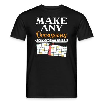 Veranstaltungsplaner Koordinator Job Eventplanung - Männer T-Shirt - Schwarz - Vorne - AI Model Male 178 light (178cm)