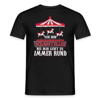 Schausteller Kirmes Volksfest - Männer T-Shirt - Schwarz - Vorne - AI Model Male 178 light (178cm)