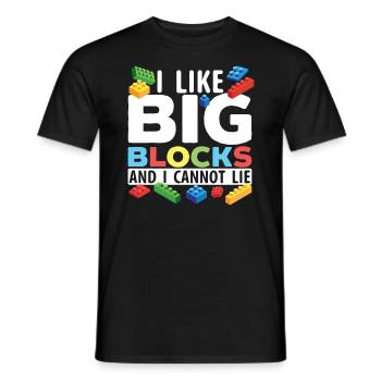 Master Builder Briques Blocs Jouer Jouets - T-shirt homme - noir - Devant - AI Model Male 178 light (178cm)
