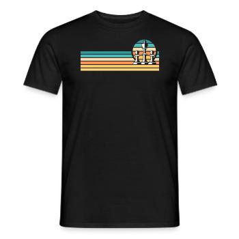 Schachbrettspiel Schachmatt Strategie Schachspieler - Männer T-Shirt - Schwarz - Vorne - AI Model Male 178 light (178cm)