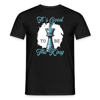 Schachbrettspiel Schachmatt Strategie Schachspieler - Männer T-Shirt - Schwarz - Vorne - AI Model Male 178 light (178cm)