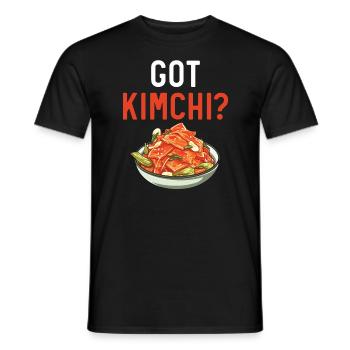 Kimchi Lover Korean Cuisine Spicy Food South Korea - Men's T-Shirt - black - Front - AI Model Male 178 light (178cm)