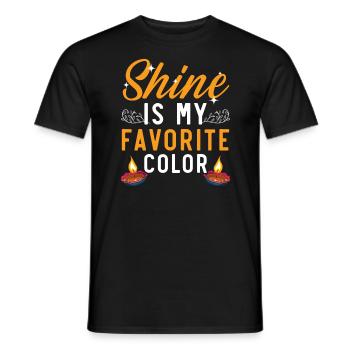 Happy Diwali Diwali Festival Indian Hindu Hinduism - Men's T-Shirt - black - Front - AI Model Male 178 light (178cm)