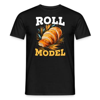 Baker Boulangerie Gâteau Pain Muffin Pâtisserie Cuisson - T-shirt homme - noir - Devant - AI Model Male 178 light (178cm)