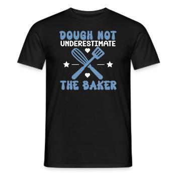 Bäcker Bäckerei Kuchen Brot Muffin Gebäck Lebensmittel Backen - Männer T-Shirt - Schwarz - Vorne - AI Model Male 178 light (178cm)