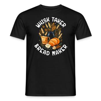 Bäcker Bäckerei Kuchen Brot Muffin Gebäck Lebensmittel Backen - Männer T-Shirt - Schwarz - Vorne - AI Model Male 178 light (178cm)