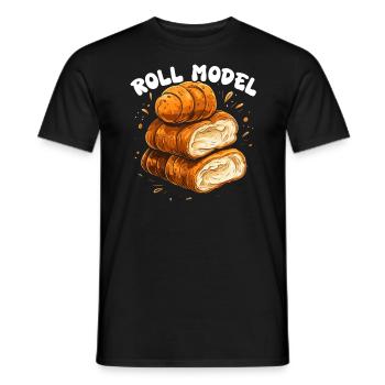 Baker Boulangerie Gâteau Pain Muffin Pâtisserie Cuisson - T-shirt homme - noir - Devant - AI Model Male 178 light (178cm)