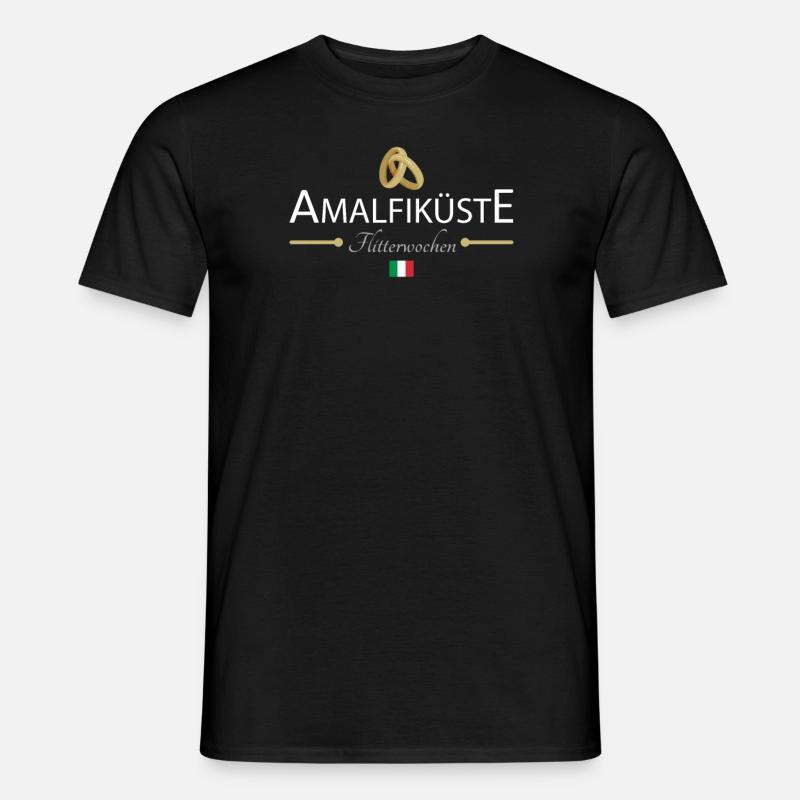 Flitterwochen Amalfiküste - Männer T-Shirt - Schwarz