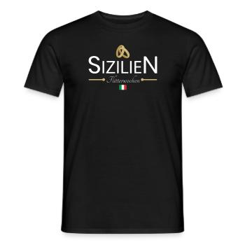 Flitterwochen Sizilien - Männer T-Shirt - Schwarz - Vorne - AI Model Male 178 light (178cm)