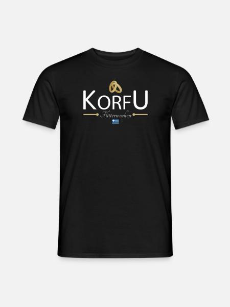 Flitterwochen Korfu - Männer T-Shirt - Schwarz