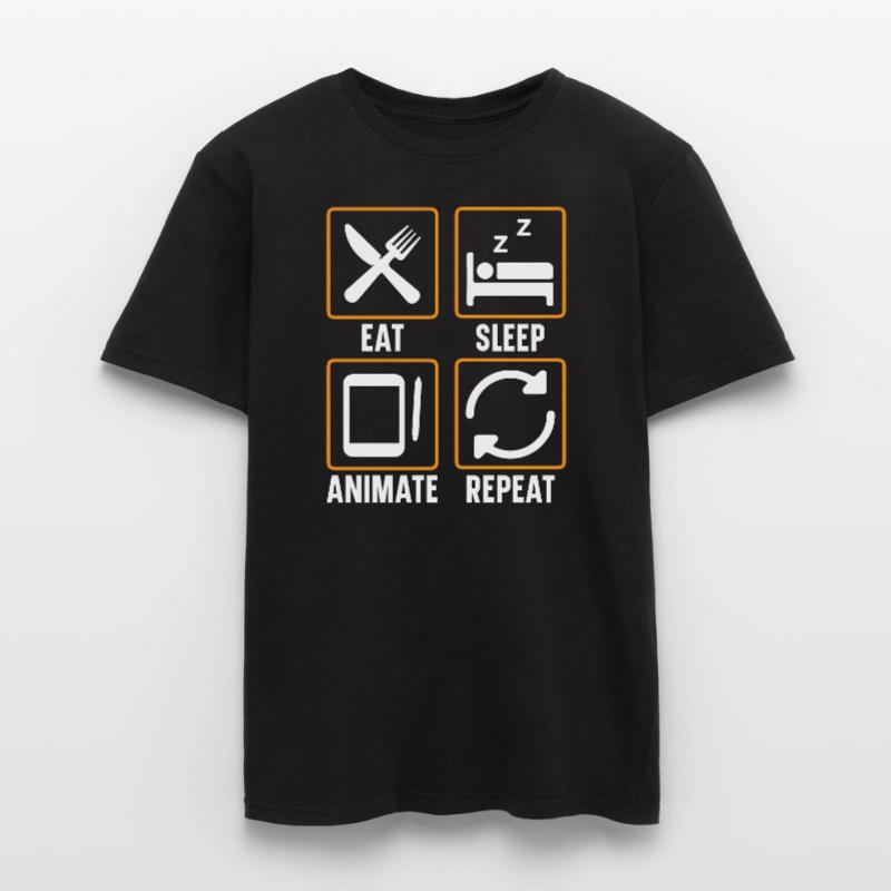 3d Animator Animate Key Frames Rendering Animation Men’s T-shirt