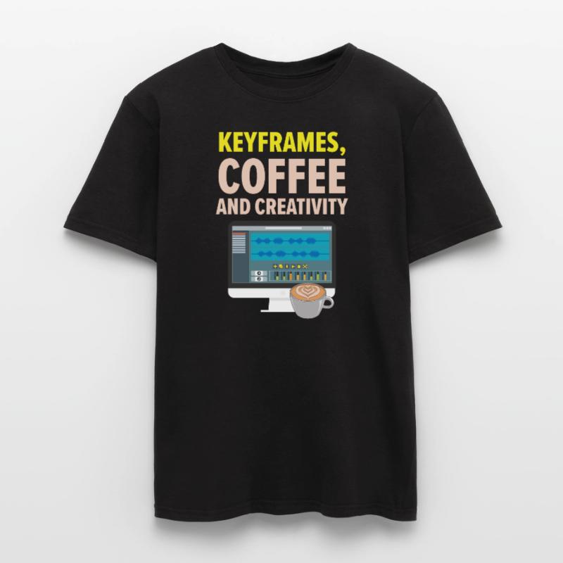 3d Animator Animate Key Frames Rendering Animation Men’s T-shirt