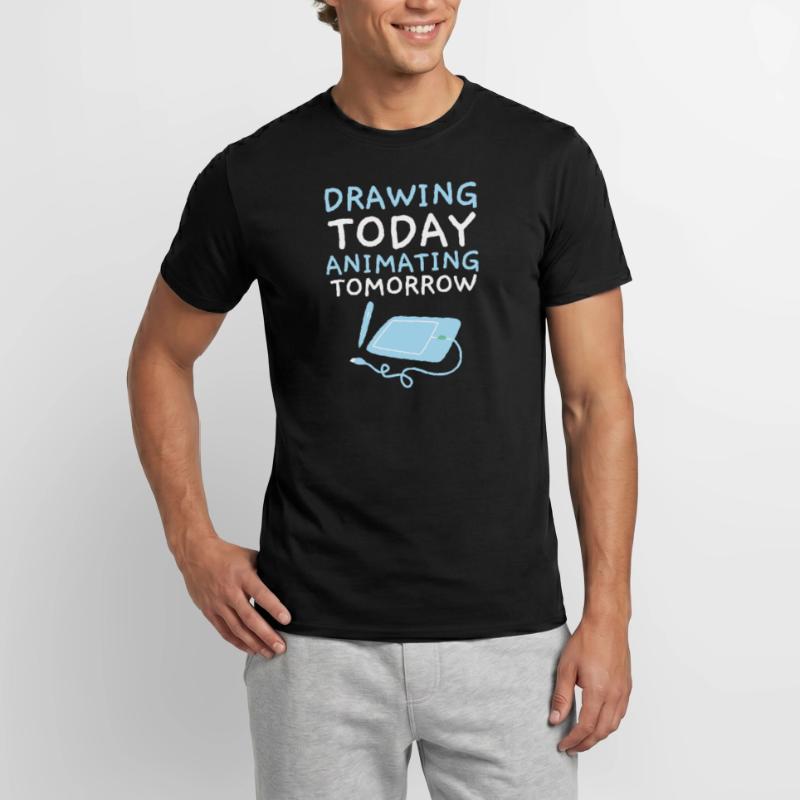 3d Animator Animate Key Frames Rendering Animation Men’s T-shirt