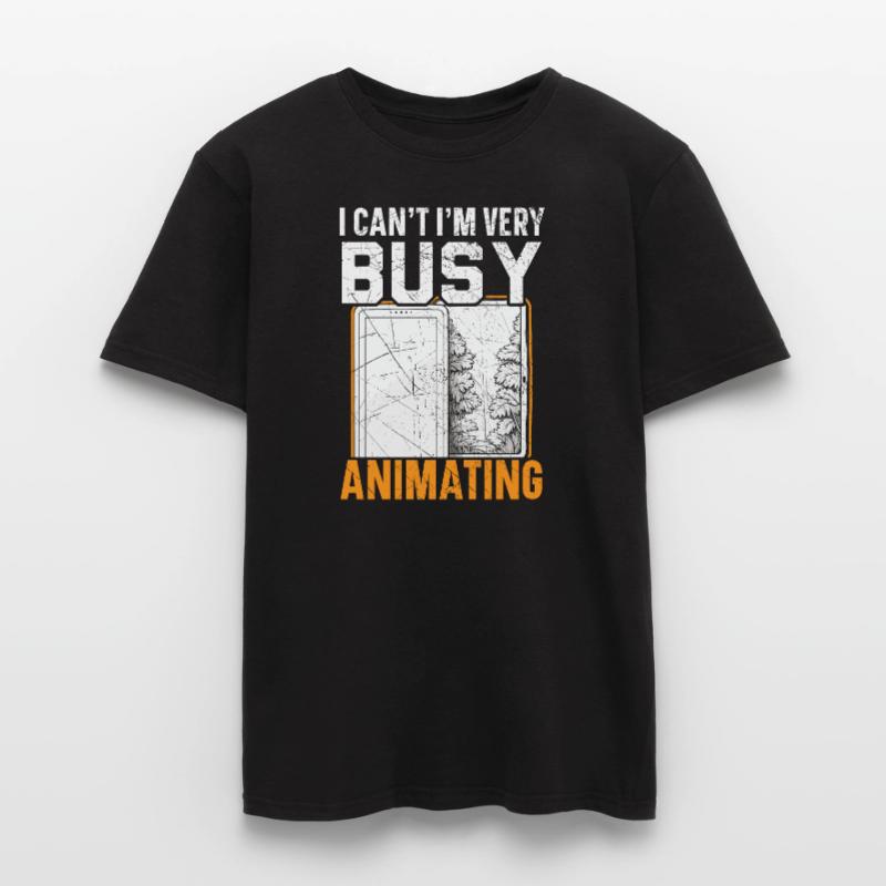3d Animator Animate Key Frames Rendering Animation Men’s T-shirt